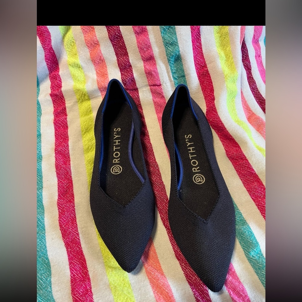 Rothy's Black Flats Comfortable Everyday Loafers